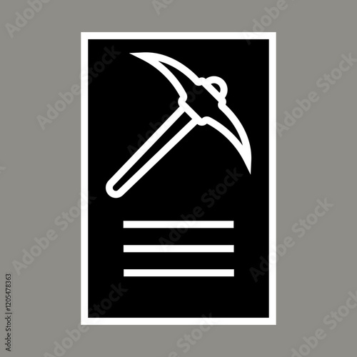 Mining Permit Icon Design