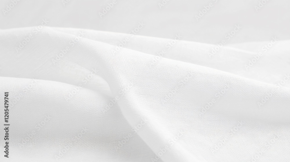 Closeup White Fabric Texture Background Soft Drape Minimalist Textile Closeup White Fabric Texture Background Soft Drape Minimalist Textile