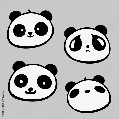 Cute Kawaii Panda Pack design photo