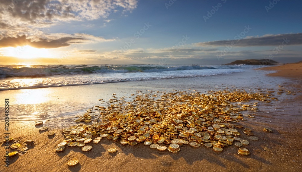 gold coins found on the beach ver 2