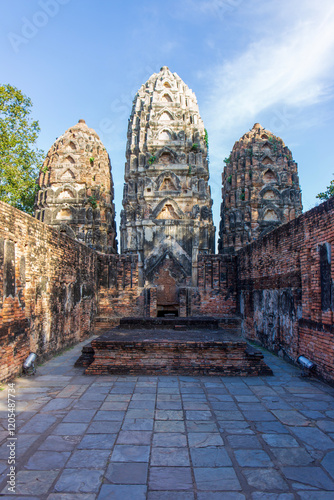 Sukhothai, Thailand - November 27, 2024: The ancient city of Si Satchanalai is a tourist attraction.