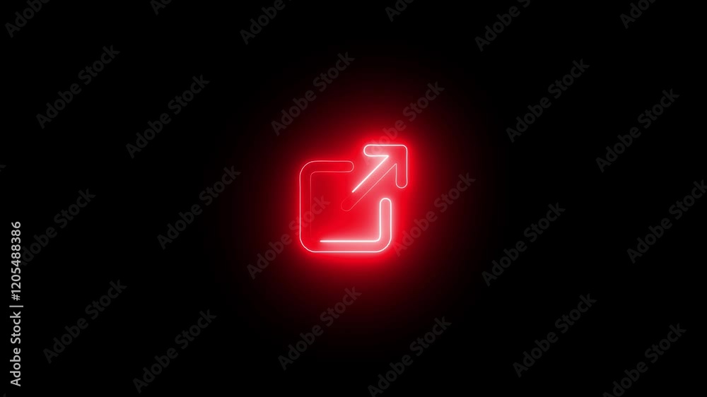 Move to folder stroke icon glowing neon animation Move to folder stroke icon glowing neon animation