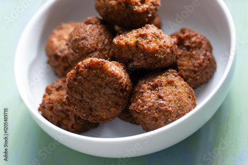Obraz na płótnie bowl of falafel w salonie