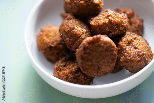 Obraz na płótnie bowl of falafel w salonie