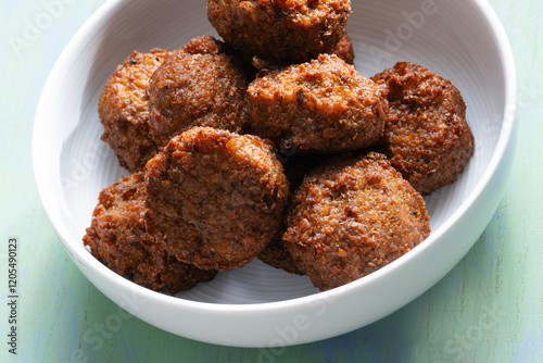 Obraz na płótnie bowl of falafel w salonie