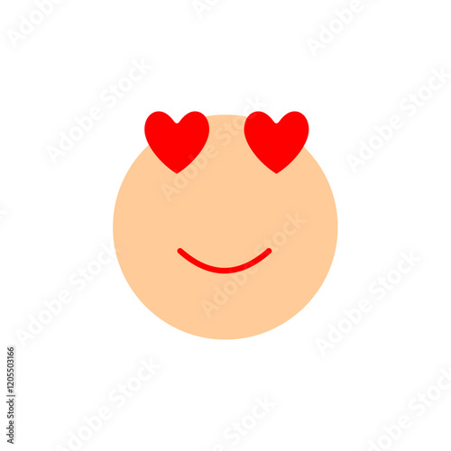 Love emoji with big heart like eyes, couples sharing expression emoji emotion 