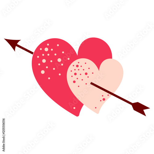 Romantic Illustrations - Love and Affection Symbols. Valentine's Day