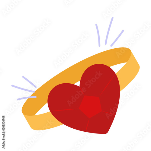 Romantic Illustrations - Love and Affection Symbols. Valentine's Day