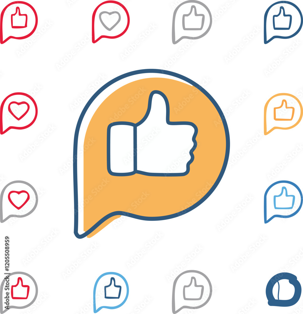 Film & Videoet of Like, comment, share icon collection. Thumbs up, Social media notification, love heart, reactions symbol Film & Videoet of Like, comment, share icon collection. Thumbs up, Social media notification, love heart, reactions symbol