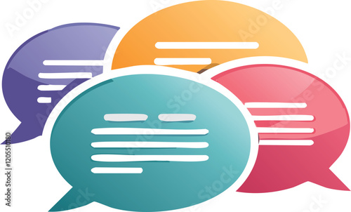 Film & VideoSpeech bubble icon collection. Simple communication concept. Speech bubbles quote icons. Message logo