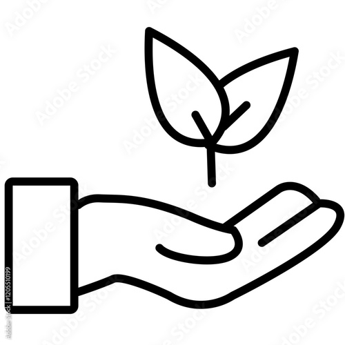 Replant Line Icon Style