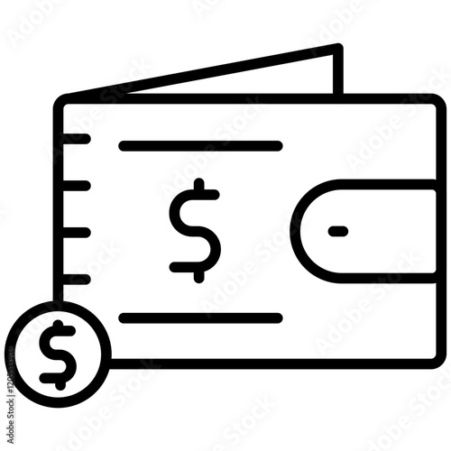 Ewallet Line Icon Style