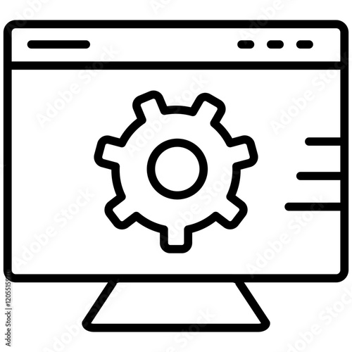 Web Setting Line Icon Style