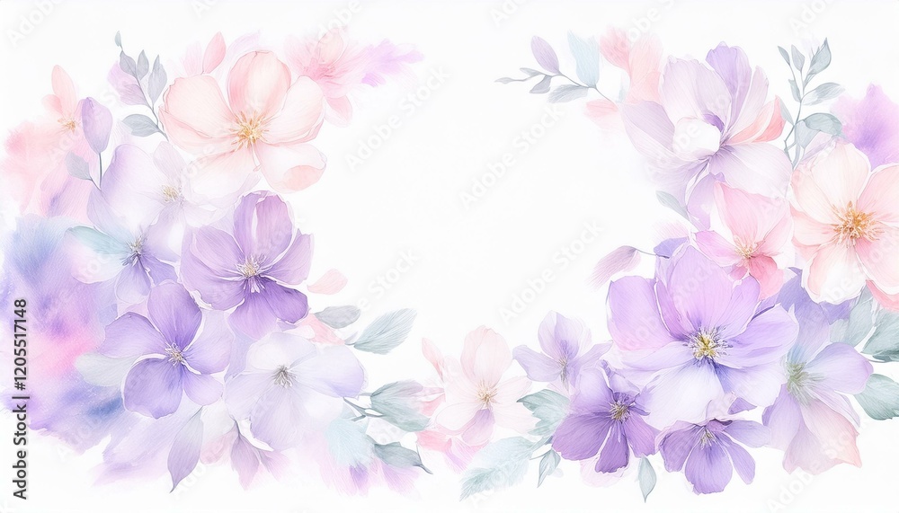 creative beautiful flowers frame isolated on a white background creative beautiful flowers frame isolated on a white background