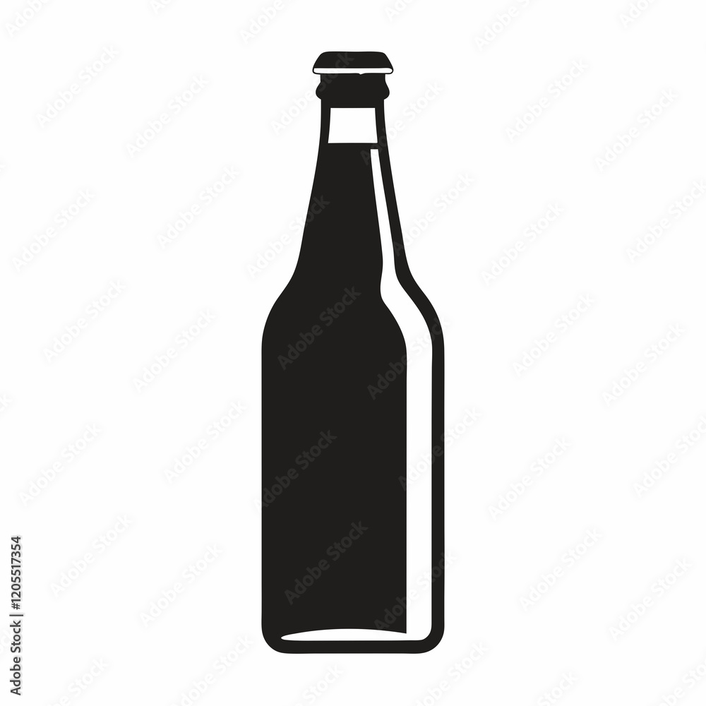 beer silhouette,glass beer bottle icon shape symbol. beer Black vector illustration beer silhouette,glass beer bottle icon shape symbol. beer Black vector illustration