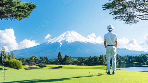 Golfing with Mount Fuji in the Background: A Breathtaking View