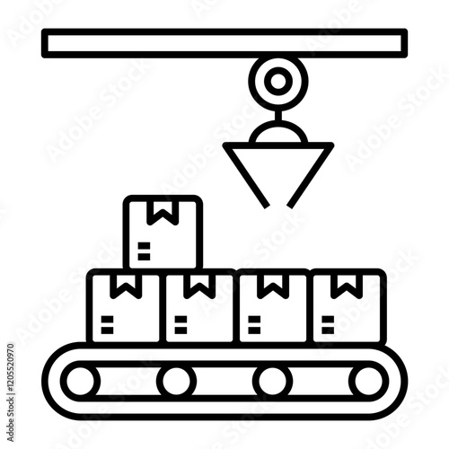 Conveyor Belt outline icon