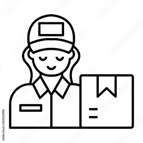 Courier outline icon