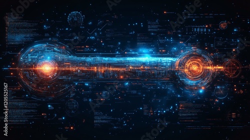 A close-up of a digital lock and key symbolizing the symmetric encryption process, where the same key is used for both encryption and decryption. 405