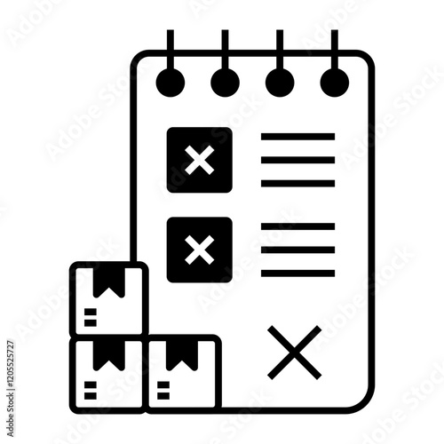 Rejected black icon
