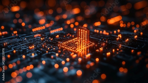 A secure connection being established between two devices, with symmetric encryption ensuring that only authorized parties can decrypt the data. 494