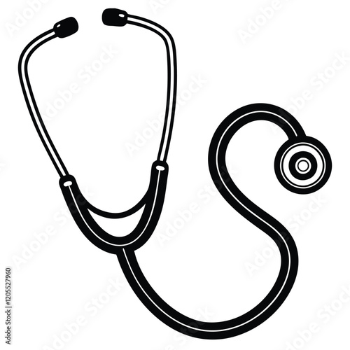 stethoscope isolated on white