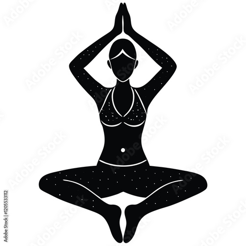 yoga pose silhouette