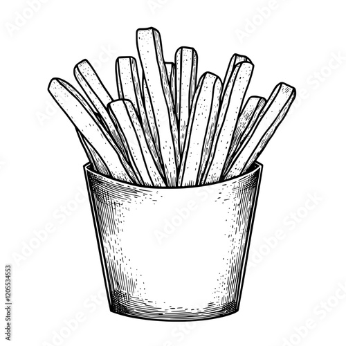 Crispy golden fries ready to be enjoyed at a bustling street food festival in the heart of summer