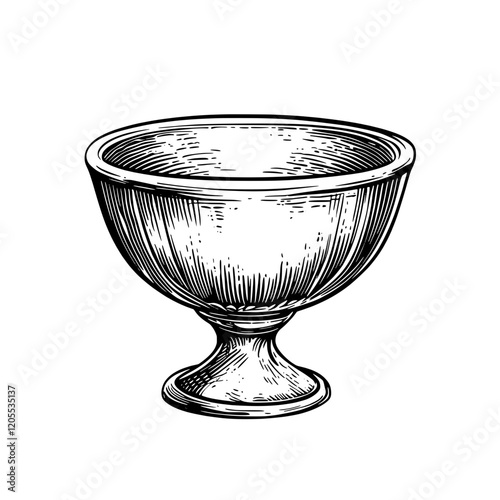 Elegant vintage bowl showcasing intricate craftsmanship and timeless design elements