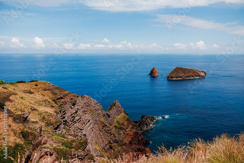 Landscapes at Graciosa Island, Azores travel destination, Portugal. photo