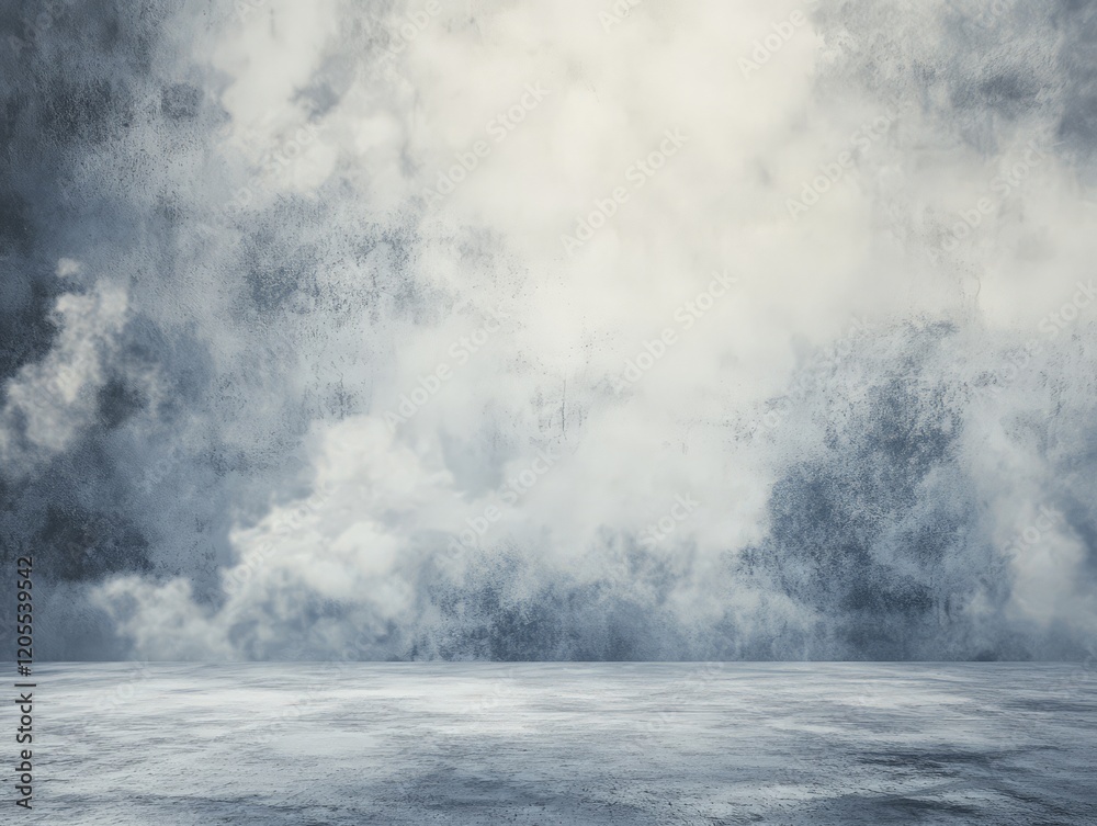 Obraz premium A misty, atmospheric backdrop with soft clouds and textured surfaces, ideal for creative projects.