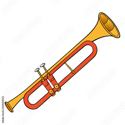 trumpet vector illustration