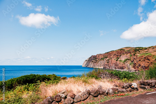 Landscapes at Graciosa Island, Azores travel destination, Portugal. photo