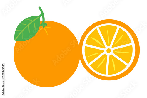 illustration of orange