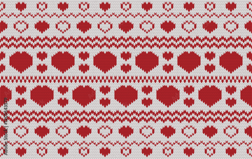 Knitted pattern seamless fabric Valentine day. traditional knitted pattern vector heart lover. Designed for background ,wallpaper ,valentine ,clothing ,knitted pattern ,fabric ,embroidery ,textile Knitted pattern seamless fabric Valentine day. traditional knitted pattern vector heart lover. Designed for background ,wallpaper ,valentine ,clothing ,knitted pattern ,fabric ,embroidery ,textile