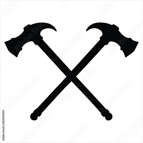 Sleek Weapon Silhouette Design for Graphics
