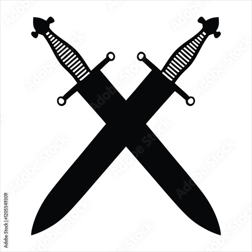 Powerful Weapon Silhouette Illustration
