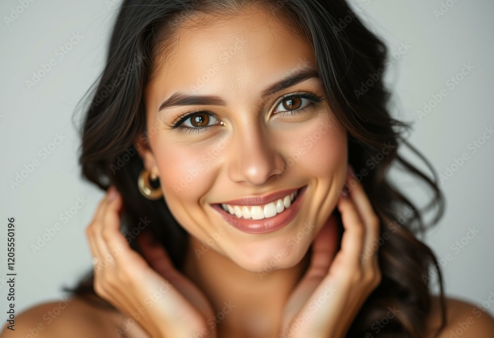 Warm and inviting portrait of a Latin American woman Warm and inviting portrait of a Latin American woman