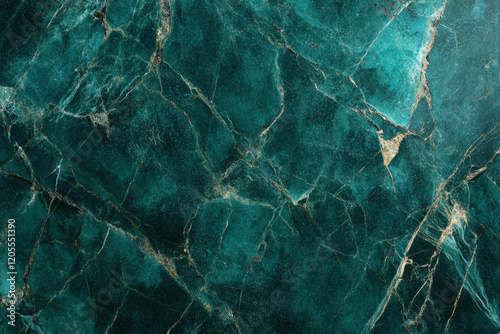 Rich teal marble surface with intricate veining showcases natural beauty and elegance in a contemporary setting