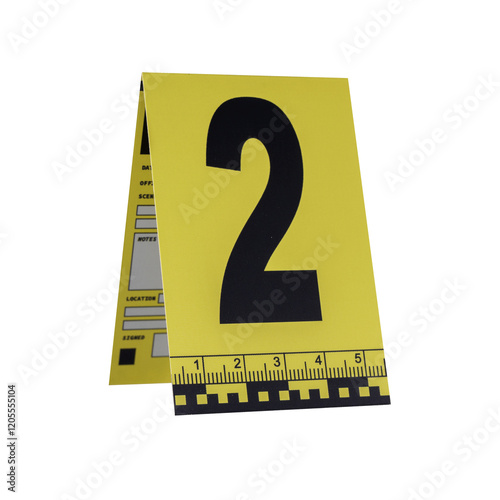Obraz na płótnie Marker of Crime Scene, Number 9 on transparent background. w salonie