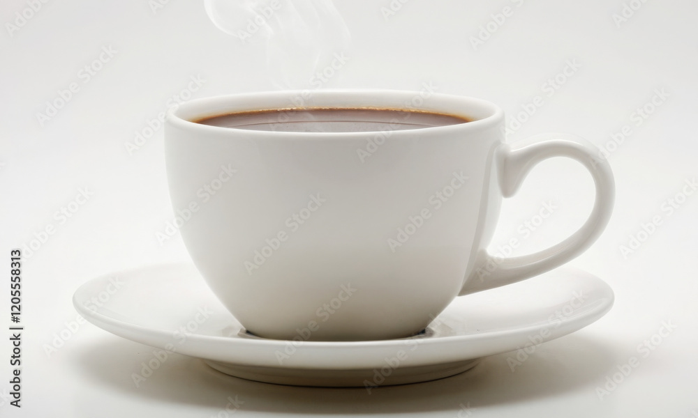 cup of coffee on white cup of coffee on white