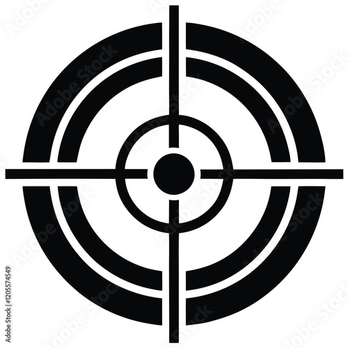 target with arrow isolated