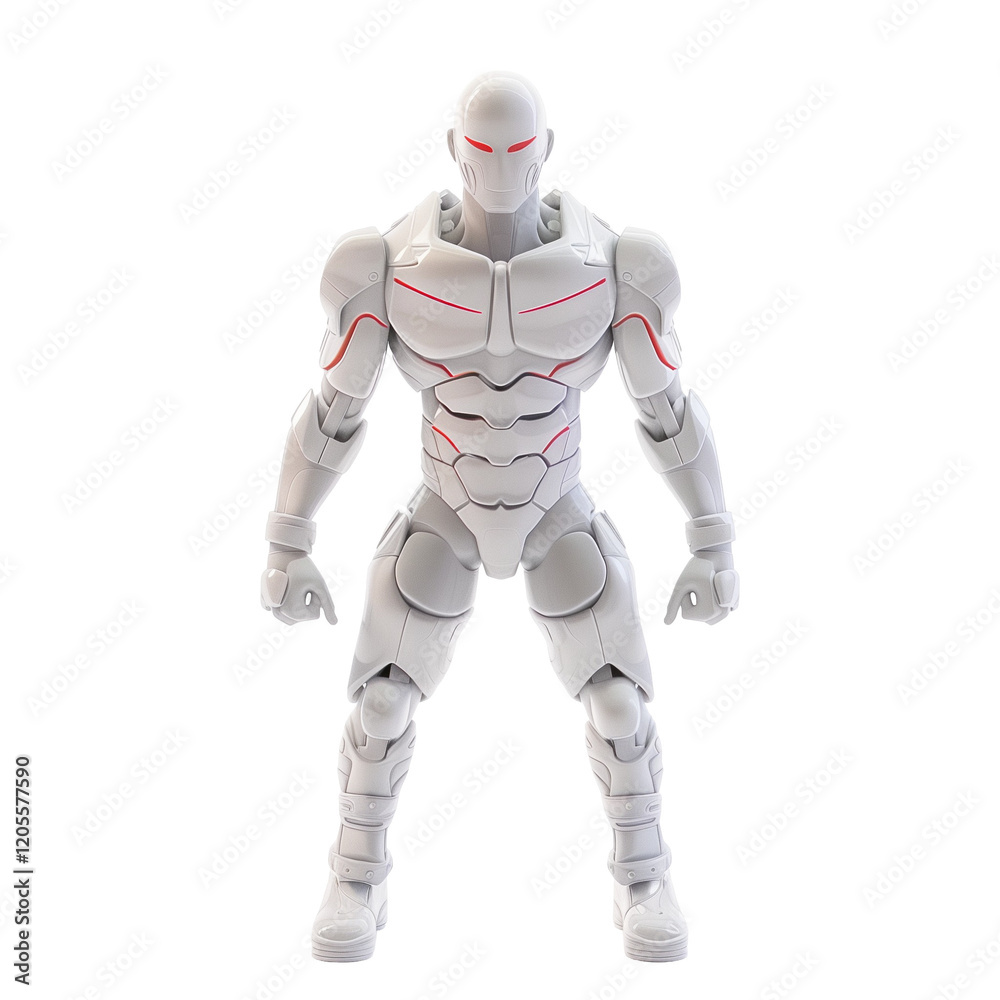 Dynamic Action Figure Pose in Futuristic Armor, 3D Render of Heroic Character Design, Isolated on Transparent Background Dynamic Action Figure Pose in Futuristic Armor, 3D Render of Heroic Character Design, Isolated on Transparent Background