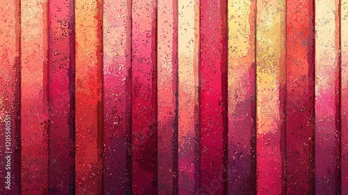 Textured Gradient Stripes in Red, Orange, and Pink