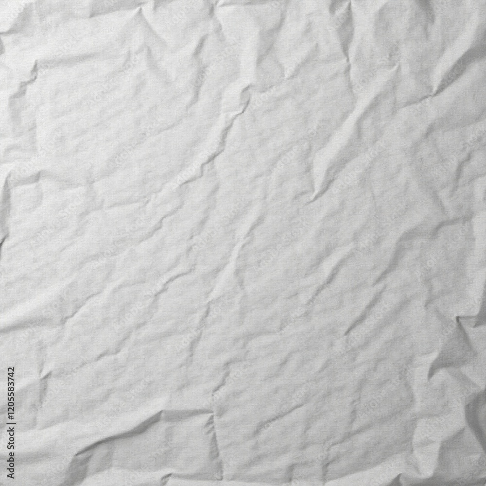 Obraz premium Wrinkled light gray kraft paper backdrop, subtle shadows , gray, aged, photography