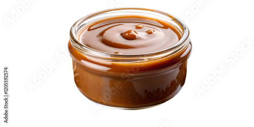 Flowing Salted Caramel Sauce with Glimmering Salt Granules. Holiday treats, gourmet campaigns, dessert ads