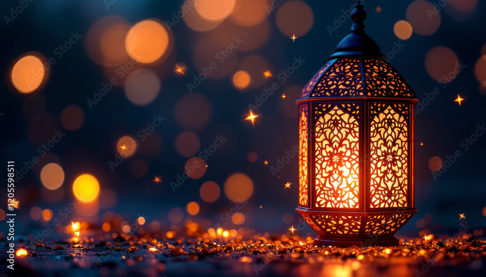 Glowing Ramadan Lantern Night Festive Lights Background Glowing Ramadan Lantern Night Festive Lights Background