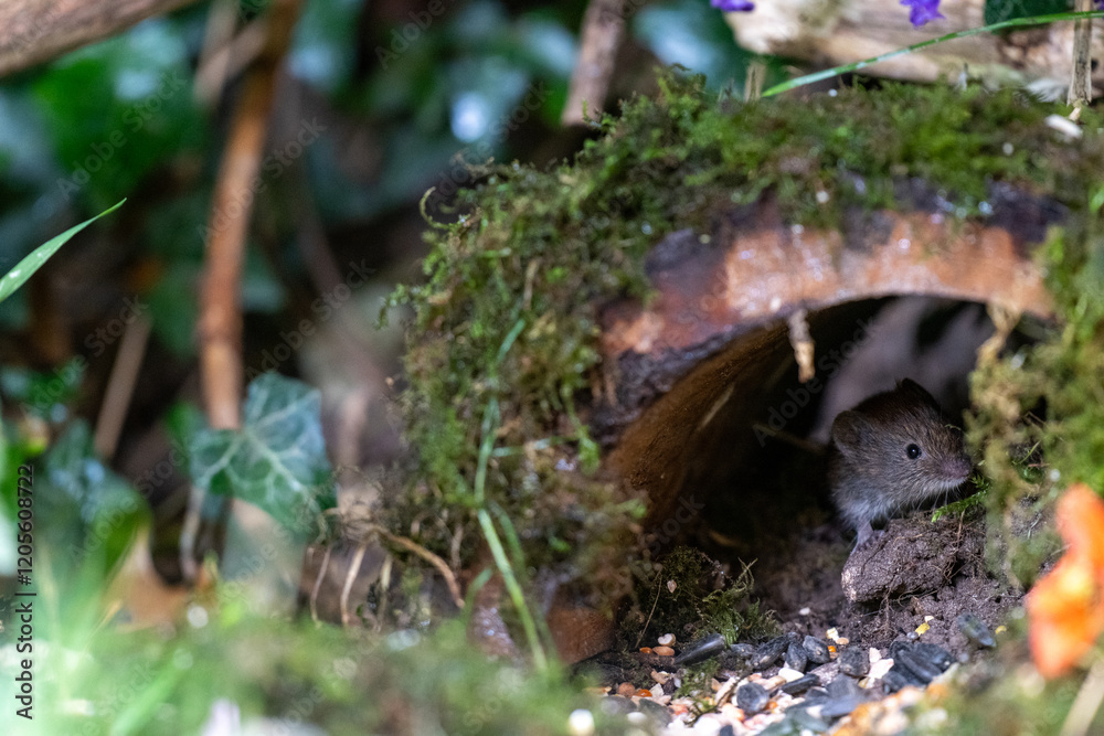 Vole, Bank vole native British garden wildlife Vole, Bank vole native British garden wildlife