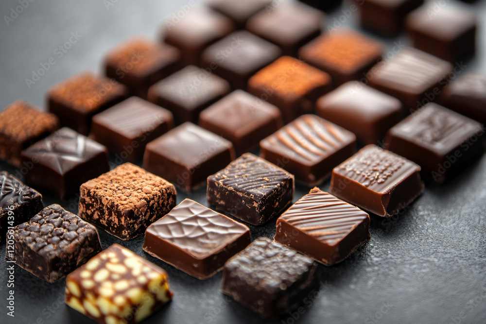 Dark bitter chocolate handmade candies. Banner template for advertising confectionery, handmade candies and cocoa chocolate with space for text, for backgrounds, wallpapers and backdrops Dark bitter chocolate handmade candies. Banner template for advertising confectionery, handmade candies and cocoa chocolate with space for text, for backgrounds, wallpapers and backdrops