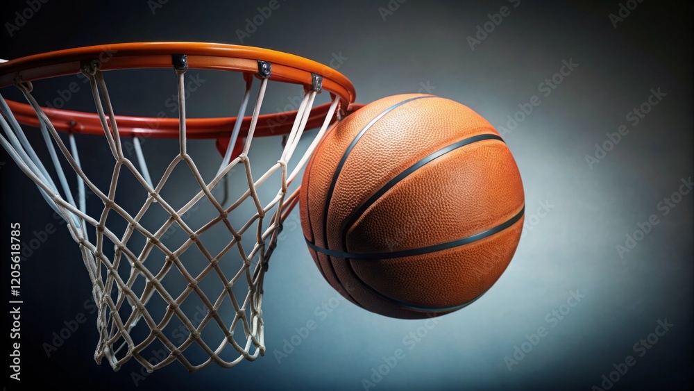 Dynamic Basketball Shot in Action Dynamic Basketball Shot in Action